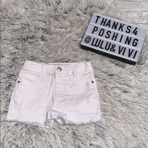 DENIM CO. White Denim Shorts